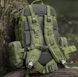 Тактичний рюкзак Molle Assault 55л + (3 органайзери) Олива 6026-О фото 4