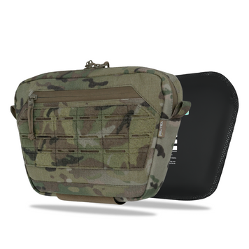 Комплект сумка-напашник M Мультикам + балістичним захистом 2 класу Cordura original USA Militex 17035-2-К фото