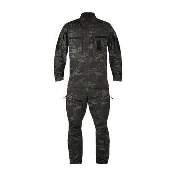 Костюм тактичний Twill FS чорний мультикам ( штани+кітель )-S 2239-3XL фото