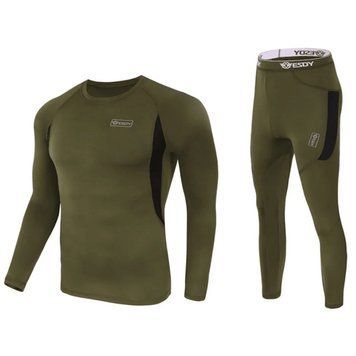 Комплект термобілизни ESDY Fleece Thermal Suit Хакі 1530-XXL фото